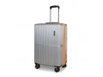 MOVE-MEANT Cabin Polycarbonate Hard Shell Glide Small 55Cm Suitcase 8 Wheels Number Lock Poly Carbonate MAT. Grey for Men & Women | 360 Degree Wheeling System Luggage | Trolley Bags for Travel Rs.1339 @ Amazon