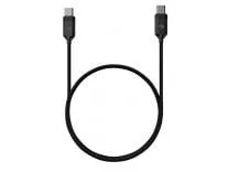 Zebronics Type C - Type C Braided Cable, 60 Watts, Upto 480Mbps Data Sync, Fast Charging, 1 M, Compatible with iPhone 15 & 16 Series, iPad, MacBook, Samsung, Android (Wattz 60CC5, Black)