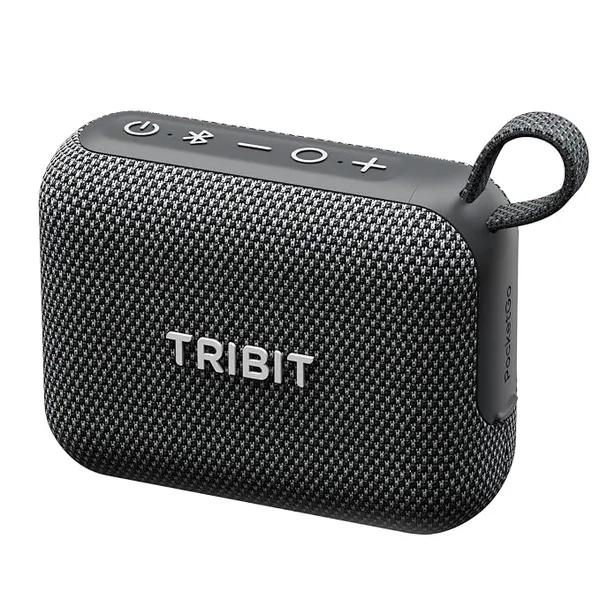 [Apply 2% Coupon] Tribit PocketGo Portable Bluetooth Speaker, 7W, IP68 Waterproof, 20H, Black