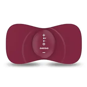 Evereve Elegant Period Pain Reliever, TENS and Heat massager for Natural Menstrual Pain Relief, 15 Intensity Levels, Rechargeable Battery, 2 replaceable gel pads, 1 year warranty, Medical Device