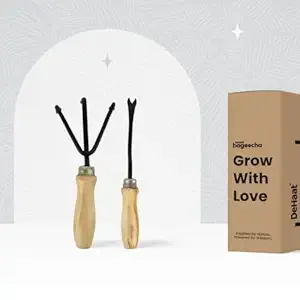 Gardening Hand Tool Kit for Gardening- 2 Pcs (Cultivator, Hand Weeder | Gardening Tools for Home Garden | Durable Home Garden Tool Kit for Soil