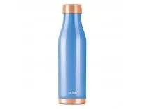 MILTON Copper Charge Water Bottle, 930 ml, Blue | Lacquer Coating, Curved Bottle | Diwali | Festive | Gifting | Yoga | Home | Kitchen | Vedic