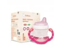 Kidbea Baby Feeding Sipper Cup Bottle | 200ml Wide Neck, Soft Silicone Spout, Anti-Spill, Dual Grip Handles & BPA Free | for Babies 3 Months+ (Pink) Rs.149 @ Amazon
