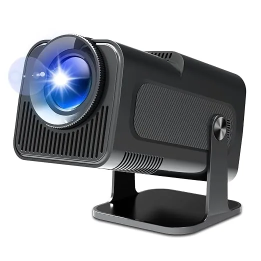 BIGASUO Hy320 Mini Portable Projector-5G WiFi 6,Bluetooth 5.0 and Android 11,Support 4K and 1080P Full Hd,12,000 Lumens,Led Projector with 4D/4P (BGP22) Rs.3299 @ Amazon