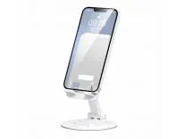 iVOOMi Ocus Foldable & Portable Mobile Stand with 360 Degree Rotation Base, Fully Heavy Duty Metal Stand Nice Grip Pads at The Bottom of The Plate and The Phone Holder Best for Gifting - White Rs.157 @ Amazon