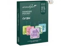 Aromahpure Gel Wave Bathroom Freshener | Assorted 50g (10g each) | Set of 5 Gel-Based hanging Pocket freshener I Lasts Up to 30 Days
