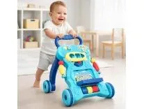 Kidsmate Baby Activity Walker | Push Walker for Babies 6-18 Months | Foldable Musical Baby Walker with Toy Bar | Safe & Non-Toxic Design for Baby Development & Learning Toddler Toys - Blue Rs.999 @ Amazon