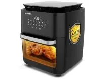 Impex 12L Air Fryer Oven 1800W | OTG Air Fryer For Home With Digital Display & 10 Preset Menu | Rotissery, Rotation Basket, Barbique Grill, Oil tray Etc | 2 Year Warranty | Airchef XL, Black Rs.6299 @ Amazon