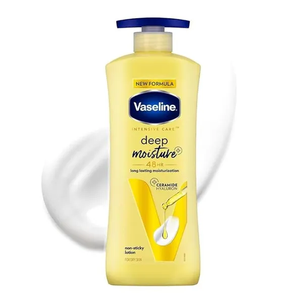 Vaseline Deep Moisture Body Lotion |For Dry Skin | Cushion Soft Skin| With Ceramides Hyaluron Moisture Fillers 400ml