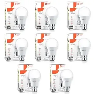 Orient Electric Polycarbonate High Glo Led Lamp 9W, (Warm White, 3000K, B22 - Pack Of 8) Rs.309 @ Amazon