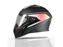 TVS Racing Anti Matter Full Face Helmet for Bike & Motorcycle Riders-DOT & ISI Certified-Lightweight ABS Shell, UV Resistant-Ventilated Comfort Liner, Quick-Release Visor & Chin Strap