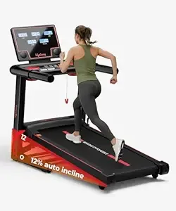 Lifelong 5HP Foldable Treadmill for Home | Home Workout Equipment | LED Display | 12% Auto Incline | 14 km/h Speed | 12 Preset Programs | Hydraulic Fold | Bluetooth & FitShow App | 110kg Max Weight Rs.17349 @ Amazon