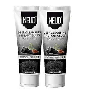 NEUD Deep Cleansing Instant Glow Face Wash for Men and Women - 2 Packs (70ml Each) Rs.158 @ Amazon