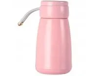 Baskety Small Thermal Coffee Glass Insulated Vacuum Flask 400ml | Lined Water & Coffee Dispenser Bottle | Portable, Leakproof & Durable | Pink Rs.324 @ Amazon