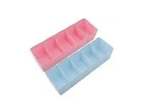 Sulfar 5 Compartments Socks, Handkerchief, Underwear, Storage Box, Socks Drawer Closet Organizer Storage Boxes (Pack of 2) Multicolor Rs.97 @ Amazon