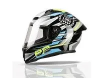 TVS Racing Titan Series Full Face Helmet for Men | Premium Bike Helmets with ABS Shell, UV Paint | Quick Release System | Aerodynamic Design | DOT & ISI Certified
