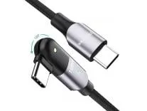 [Apply 10% Coupon] iVoltaa 180 Deg PD 100 Watts Rotating Connector Braided Type-C to Type-C 100W Charging Cable for Laptop, Mobiles and Tablets - 4 Ft / 1.2M Rs.449 @ Amazon