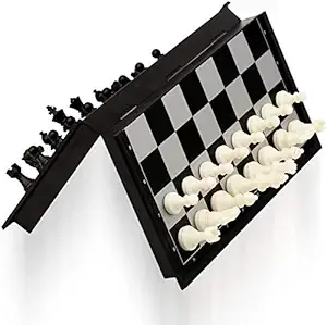 Magnetic Travel Chess Set with Folding Chess Board Educational Toys for Kids and Adults, Black, White Rs.281 @ Amazon