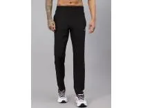[Apply 3% Coupon] Vector X OML-305 Men's Dry-Touch Sports 100% Polyester Trackpant with Zipper Pockets Trouser – Ultra-Lightweight, Moisture Wicking, Training & Running Pant + Contrast Piping Design (Black, XXL)