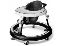 StarAndDaisy 360° Baby Walker with Adjustable Height/Walker for Kids 6-24 Months with Multi-Functional, Anti-Rollover & Foldable Design, Baby Boys & Girls (Black) Rs.949 @ Amazon
