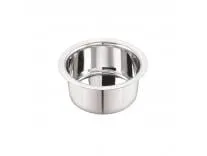 Neelam Stainless Steel 9 22G Flat Bottom Tope, 750 ml, Silver
