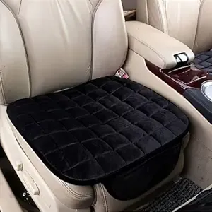 HSR Comfortable Ultra-Soft Memory Foam Car Seat Cover with Non-Slip Grip and Storage Pouch – Universal Fit, Car Seat Cover (Black Front 1PC) Rs.371 @ Amazon
