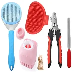 Tails Self Cleaning Slicker Pet Grooming Brush | Pet Cleaning Tool Suitable for All Pets | (Pack of 4) Rs.264 @ Amazon
