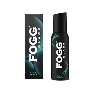 Fogg Black Night Wave |No Gas| Long Lasting Perfume Deodorant Spray for Men & Women-120 ML