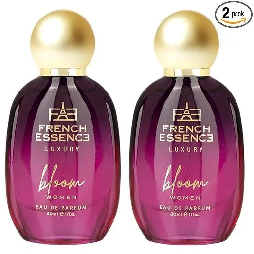 French Essence Bloom Eau de Parfum for Women | Long-Lasting Luxury Perfume | Ideal Gift for Wife & Girlfriend |30 ml Each | Pack of 2 Rs.166 @ Amazon