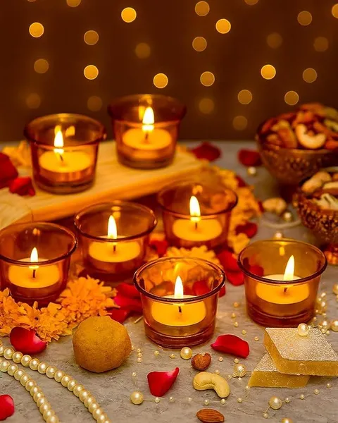 Homesake Yellow Tealight Candle Holder Set of 6, T-Light Glass Votive for Diwali Decoration, Home Decor, Wedding, Party, Festive Lighting, Office, Hall, Decorative Candle Stand for Table, Pooja Room Rs.162 @ Amazon