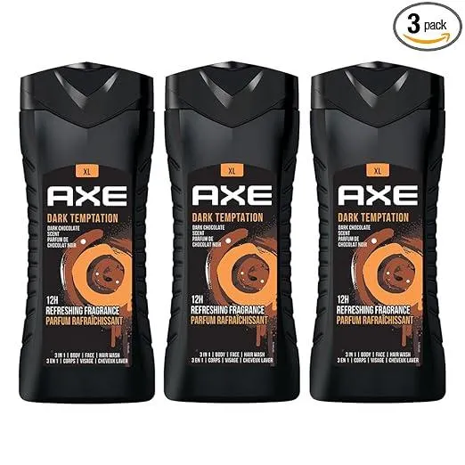 AXE Dark Temptation 3-in-1 Body, Face & Hair Wash| Irresistible Chocolate Fragrance | Cleanses & Refreshes | Combo of 3| 400 ml Rs.456 @ Amazon