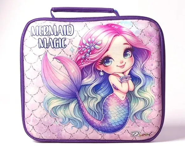 Jiada Mermaid Theme Insulated Bento Box Lunch Bag for Kids for School Picnic Outdoor Rs.193 @ Amazon
