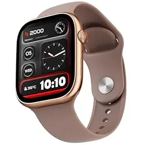 Fire-Boltt Ninja X Ring Smart Watch with 1.96” Large Display, Bluetooth Calling, Wireless Charging, AI Voice Assistant, 500+ Watch Faces, Health Suite, Smart Watch for Man & Woman – Pink S