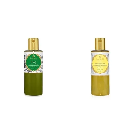 Just Herbs 8 in 1 Root Nourishing Amla Neem Hair Fall Control Shampoo For Men & Women - Suitable For Oily Hair Scalp, Sulphate & Paraben Free 200 ml Rs.372 @ Amazon