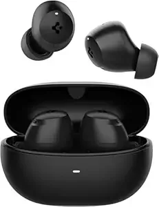 Spigen Audio Newly Launched SA-TW P10 True Wireless in Ear Earbuds with 30H Playtime, Upto 40dB 4 Multi-Mode ANC Pro, EQ Customizing App, 6-MIC, Gaming Mode, 10mm Driver, IPX4 - Black