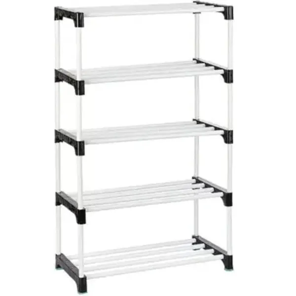 NILUX Adjustable Multipurpose Plastic Bookshelf and Storage Rack for Home, Office, Library, and Study Room Organization (White, Medium, 5) Rs.389 @ Amazon