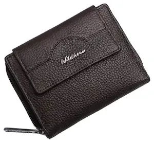 WildHorn Women's Genuine Leather Wallet – Stylish Design with RFID Protection – 14 Card Slots, 3 ID Windows, and Secure Button Closure – Perfect for Everyday Use and Organizing Cash & Cards Rs.557 @ Amazon