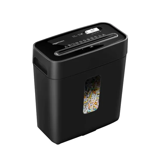 Amazon Basics 8-Sheet Cross Cut Paper and Credit Card Shredder | 11.5 Liter Waste Basket Capacity| for Office and Home Usage | 1 Year Brand Warranty Rs.2379 @ Amazon