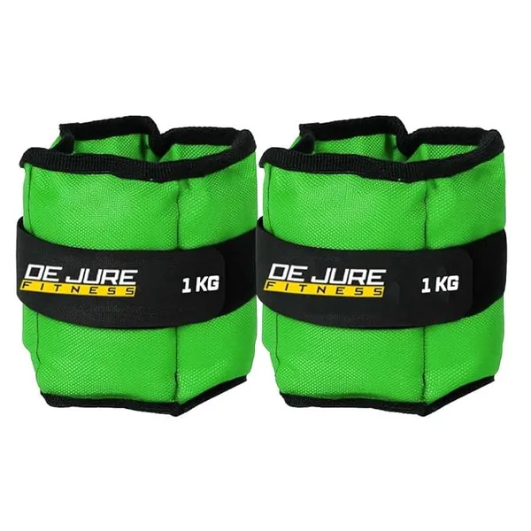 De Jure Fitness Ankle Weight Set, Wrist Weight Set, Leg Weight, Adjustable Strap, 1KG Pair (1Kg x 2 = 2kg) (E) Green Rs.189 @ Amazon
