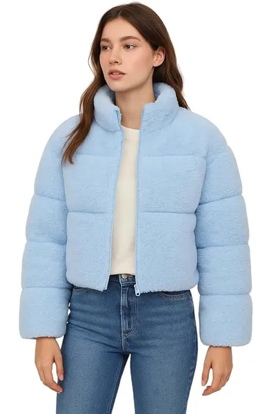 KOTTY Women’s Cozy Fit Full Sleeve Coral Fleece Zip Jacket – Winterwear with Pockets for Daily Warmth & Style