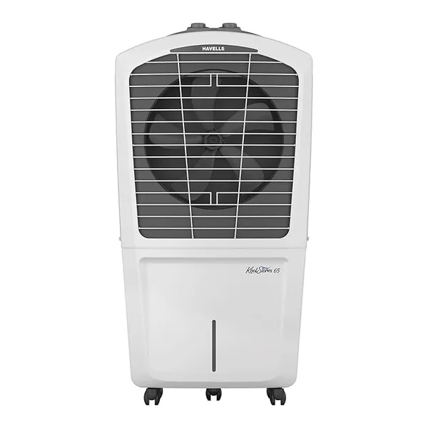 [HDFC CC] Havells KoolStorm 65 L Desert Air Cooler for Home/Office| Powerful Air-Delivery| Bacteria Shield Honeycomb Pads|XXL Ice Chamber| Ice Chill Drip Technology |Inverter compatible|Front Wheels with brakes