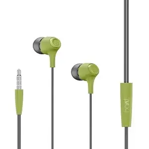 boAt Bassheads 95 Wired in Ear Phones,10Mm Drivers,Signature Sound,in-Line Microphone,Integrated Controls,Snug Fit,Lightweight,Voice Assistant,120Cm Cable & 3.5mm Jack (Spirit Lime)