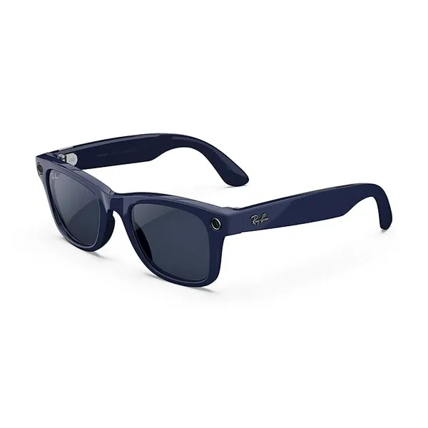 [ICICI/Axis CC EMI ] Ray-Ban Meta (Gen 2), Wayfarer, Shiny Cosmic Blue | Smart AI Glasses for Men, Women — 2X Battery Life — 3K Ultra HD Resolution — 12 MP Ultra-Wide Camera, Audio, Video — Transitions® Sapphire Lenses