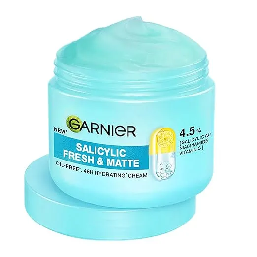 Garnier Fresh & Matte Salicylic Acid Gel Face Moisturizer, 90ml