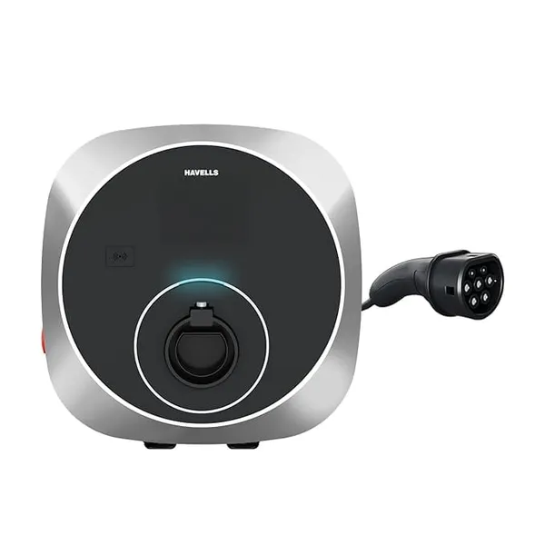 [Coupon + HDFC CC OFFER ] Havells 7.4 kW MotrON Select PRO Smart EV Charger|2m & 5m Output TPU Cable| Wi‑Fi, GSM, 4G| OCPP 1.6| ARAI & IEC|IP66, IK10 & UV Safe|10+ Electrical Safety Features|2 Yr Warranty