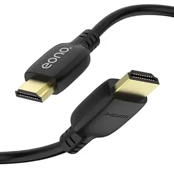 Amazon Brand – Eono HDMI Certified Cable 8K Ultra High Speed HDMI 2.1 Cable 8K/60Hz 4K/120Hz 48Gbps, Black 1.8 Meter Rs.399 @ Amazon