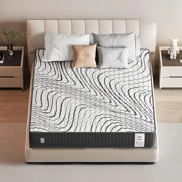 [Coupon + ICICI/Axis CC ] Springwel Embrace Orthopedic Memory Foam 6 Inch Bed Mattress | 15 Yrs Warranty | Spine & Back Support | Breathable & Anti Microbial Bamboo Charcoal Fabric Cover |Queen Size (78X60X6) Inches