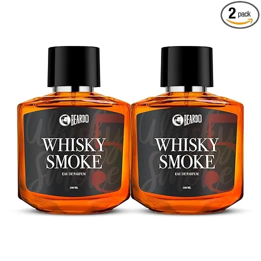 [Apply 5% Coupon] BEARDO Whisky Smoke Perfume For Men, 100Ml X 2 | Eau De Parfum | Strong Long Lasting Perfume| Spicy, Woody Oudh | Body Spray | Gift For Husband And Boyfriend |Gift For Friends