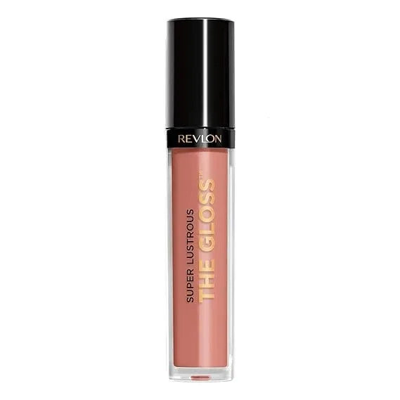 [Apply 5% Coupon] Revlon Super Lustrous Lip Gloss, Non-Sticky, Hydrating, High Shine Finish, 215 Super Natural, 0.13 oz