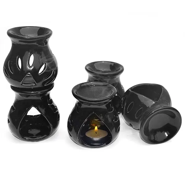 Pure Source India Ceramic Aroma Oil Burner Diffuser (3.5 Inch Black-20 Pieces) Rs.515 @ Amazon